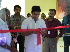 Honorable MLA Hibi Eden inaugurating the office.